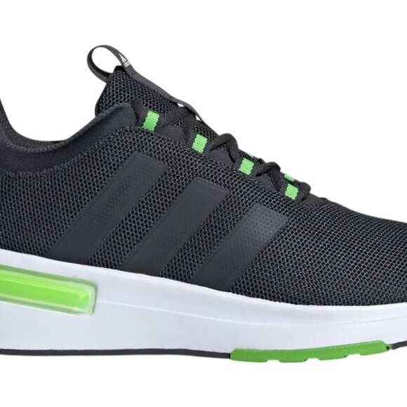 Adidas Racer Tr23 - Men`s Running Shoes Black Green ID3054 NEW 2025 main image 4